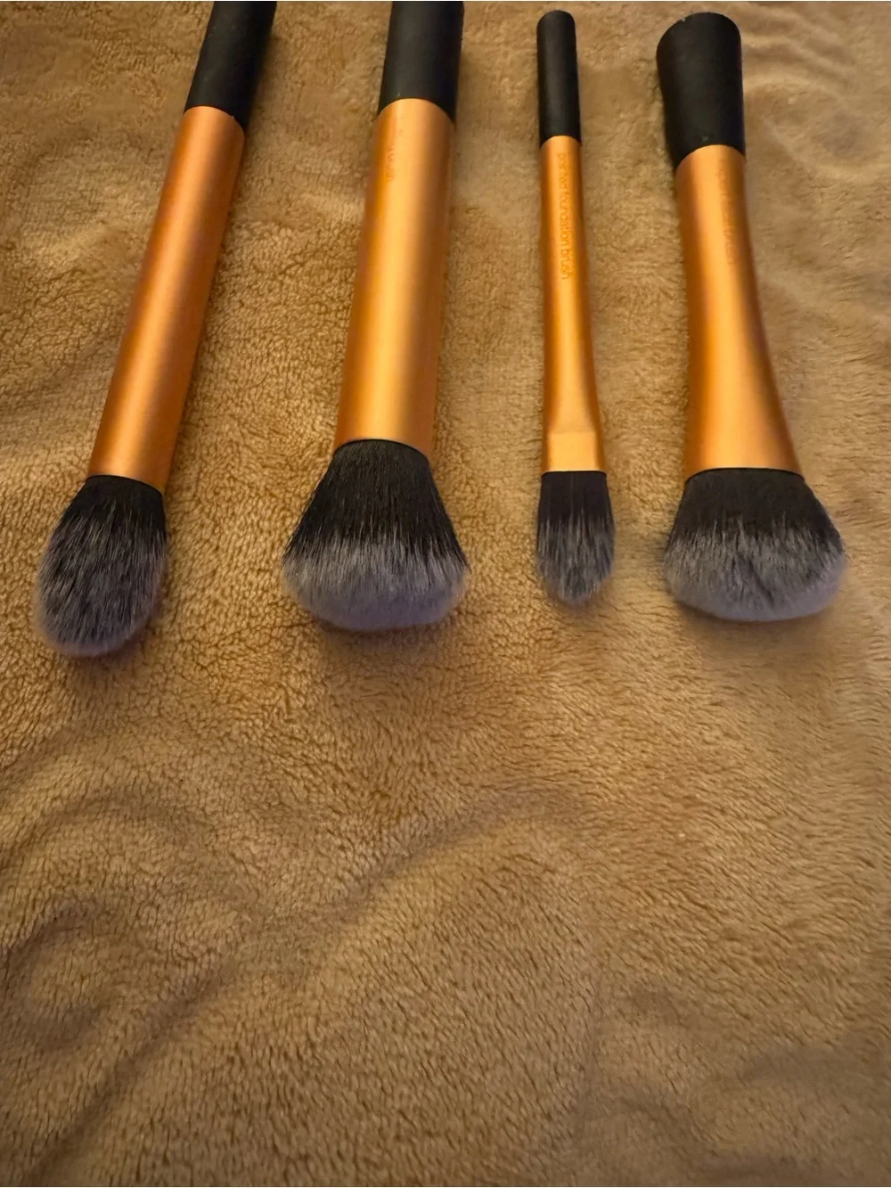 Real Techniques Copper and Black 4-Piece Makeup Brush Set